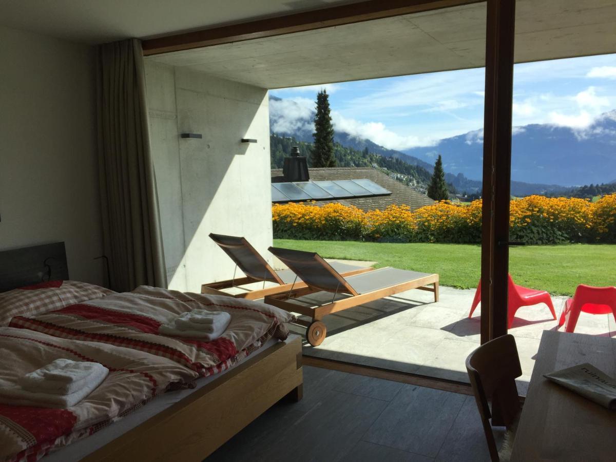 Casa Admisa, Spektakulaere Aussicht, Ski In And Out, Hochwertige Einrichtung, Valserstein Und Eiche 弗利姆斯 外观 照片