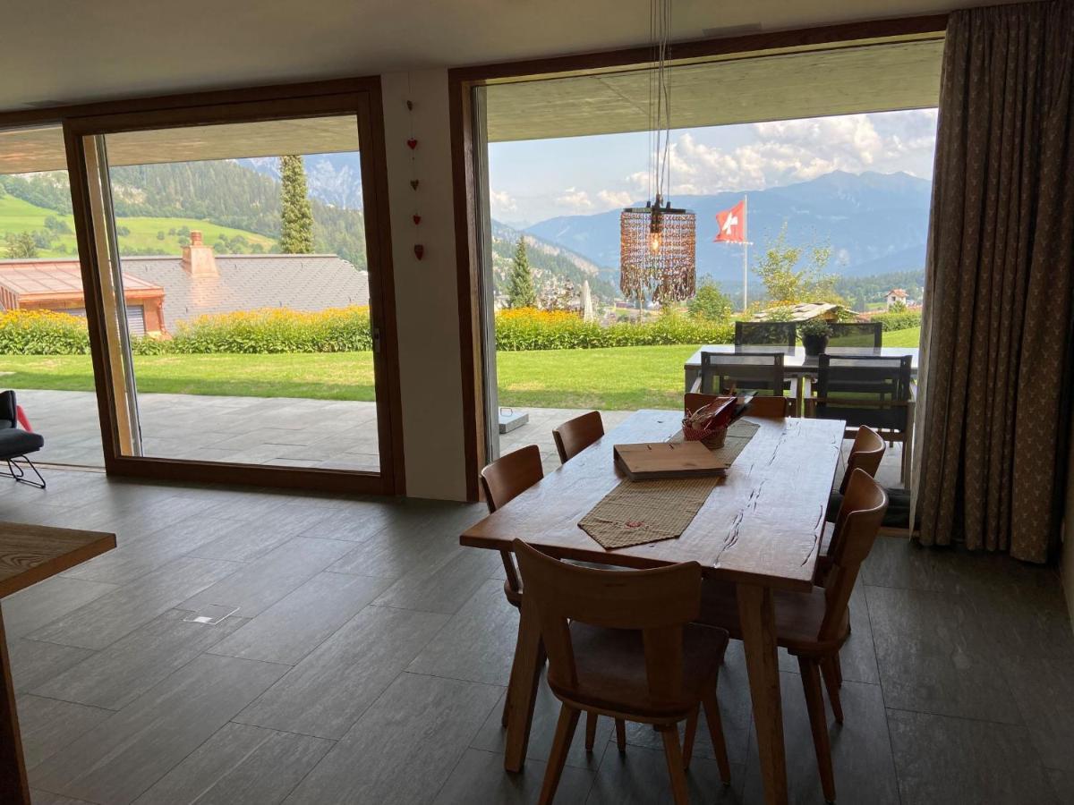 Casa Admisa, Spektakulaere Aussicht, Ski In And Out, Hochwertige Einrichtung, Valserstein Und Eiche 弗利姆斯 外观 照片