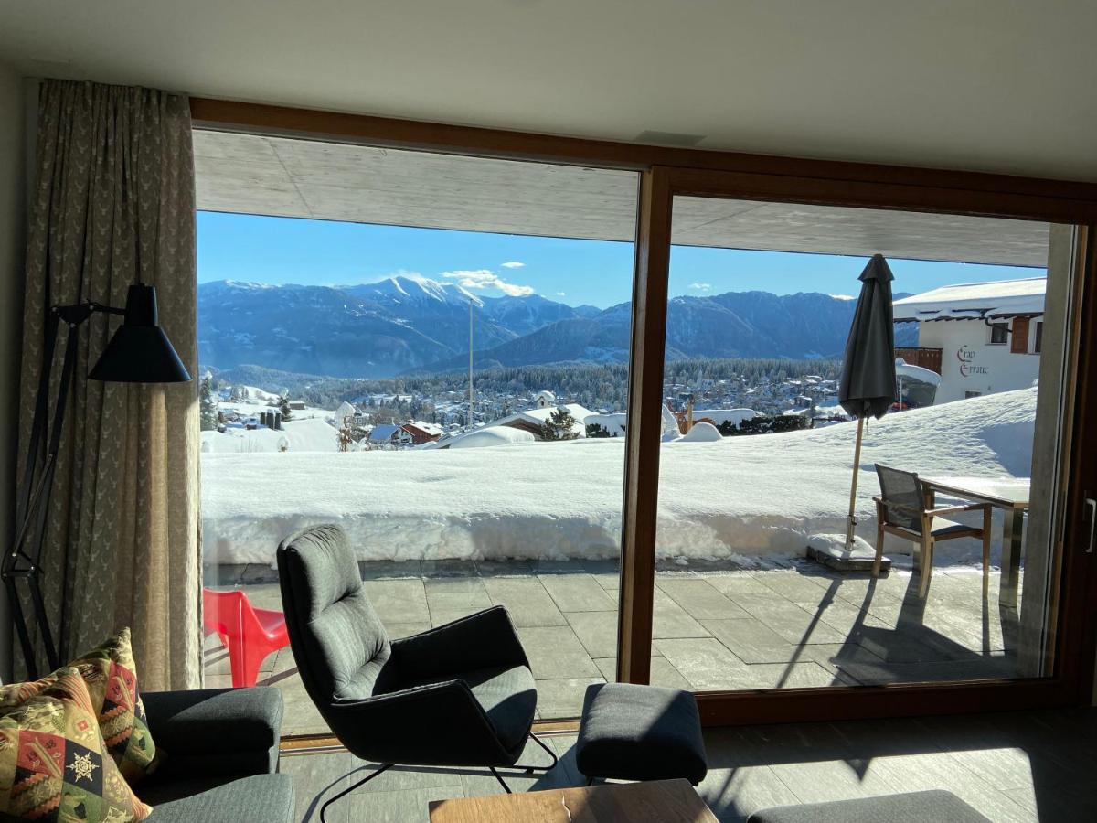 Casa Admisa, Spektakulaere Aussicht, Ski In And Out, Hochwertige Einrichtung, Valserstein Und Eiche 弗利姆斯 外观 照片