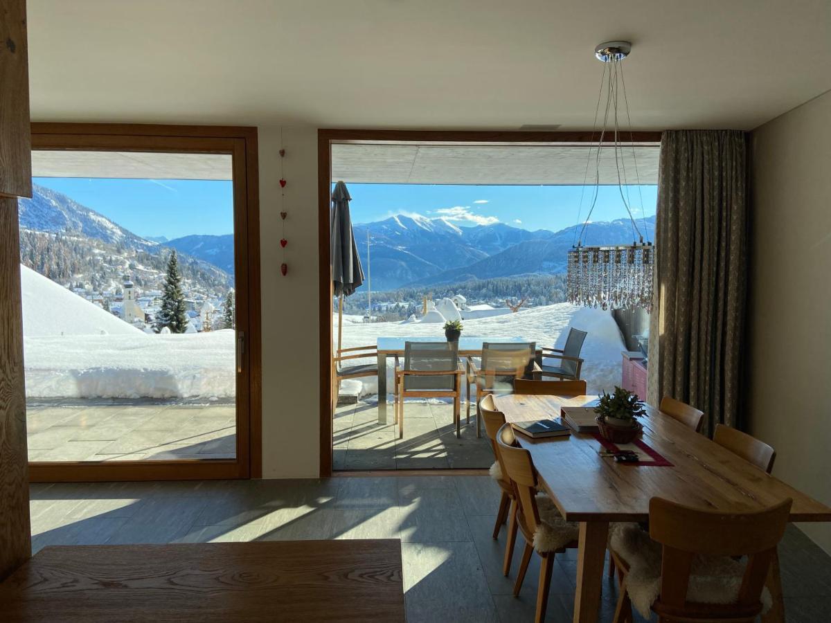 Casa Admisa, Spektakulaere Aussicht, Ski In And Out, Hochwertige Einrichtung, Valserstein Und Eiche 弗利姆斯 外观 照片