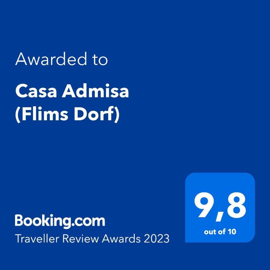 Casa Admisa, Spektakulaere Aussicht, Ski In And Out, Hochwertige Einrichtung, Valserstein Und Eiche 弗利姆斯 外观 照片