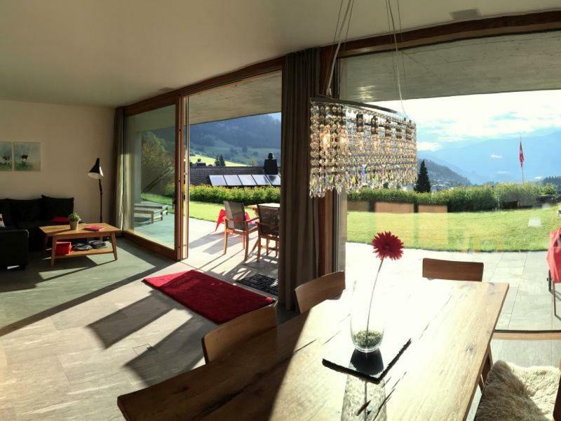 Casa Admisa, Spektakulaere Aussicht, Ski In And Out, Hochwertige Einrichtung, Valserstein Und Eiche 弗利姆斯 外观 照片
